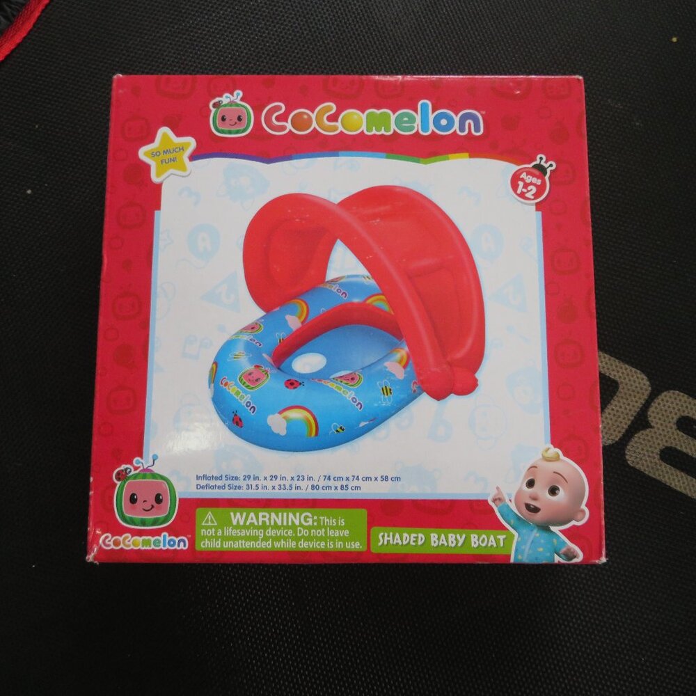 Cocomelon shaded Baby Boat floaters Inflatable Brand‎ New ages 1-2 yrs old